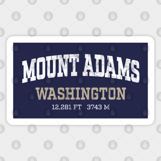 Mount Adams Washington White Vintage Arch Magnet by TGKelly